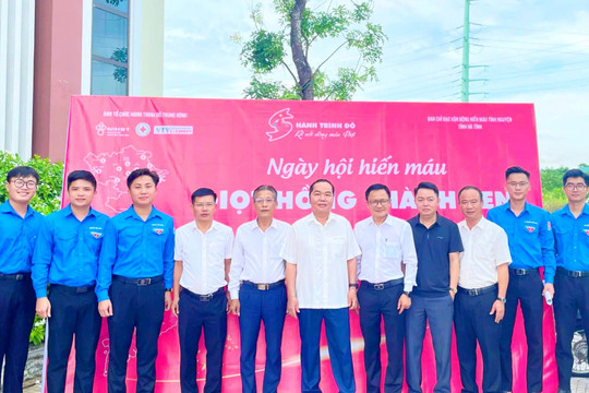 TAND hai cấp tỉnh Hà Tĩnh hưởng ứng hiến máu tình nguyện, chung tay sẻ chia vì sự sống