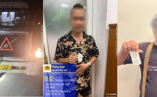 Quảng Ninh: Liên tiếp phát hiện 3 tài xế dương tính với ma túy sau 2 ngày tuần tra