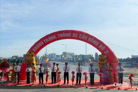 Cầu Đồng Nò 2 chính thức thông xe, tăng kết nối phía Đông Nam Đà Nẵng