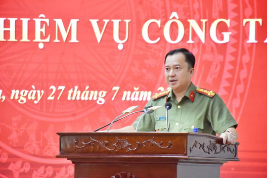 Đại tá Trần Thái Quang Hoàng điều hành Công an tỉnh Thanh Hóa