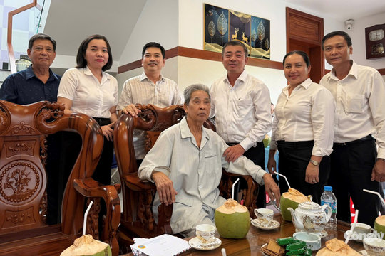 TAND tỉnh Vĩnh Long thăm hỏi, tri ân thương binh nhân dịp 27/7