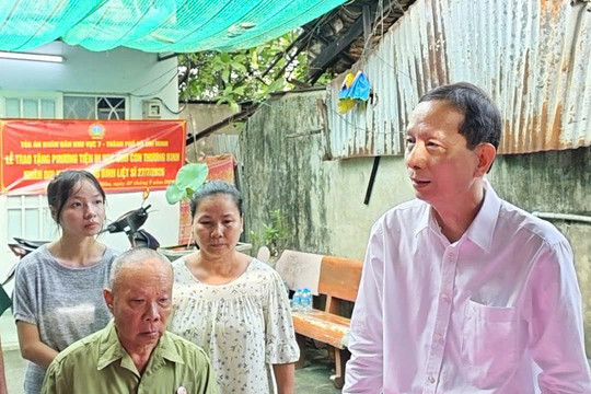TAND khu vực 7 – TP.HCM hỗ trợ mua xe máy cho thương binh nhân Ngày Thương binh - Liệt sĩ