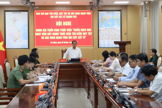 Đà Nẵng phấn đấu hoàn thành lấy mẫu hài cốt liệt sĩ chưa xác định danh tính trong tháng 9
