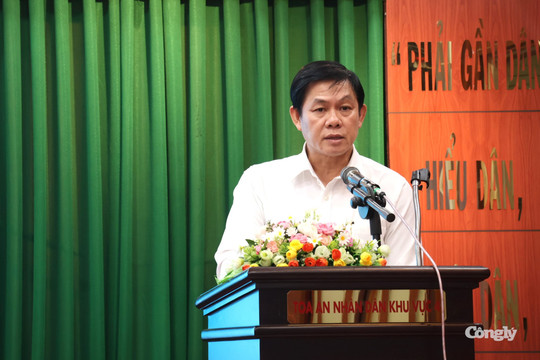 TAND khu vực 4 - TP.HCM tăng cường phối hợp với Đoàn Hội thẩm nhân dân