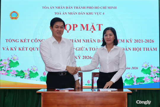 TAND khu vực 4 - TP.HCM tăng cường phối hợp, phát huy vai trò Hội thẩm nhân dân