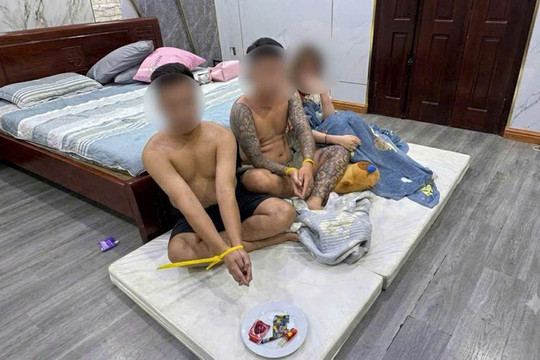 Nhóm đối tượng sử dụng ma túy tại phòng trọ