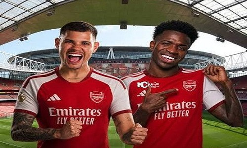 Arsenal tiếp tục "mua sắm", Bruno Guimaraes và Vinicius Junior lọt tầm ngắm