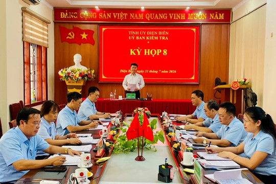 UBKT Tỉnh ủy Điện Biên xem xét kết quả kiểm tra các dự án chậm tiến độ