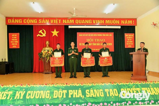 Đồn Biên phòng Yok M’Bre giành giải Nhất toàn đoàn Hội thao võ thuật năm 2026