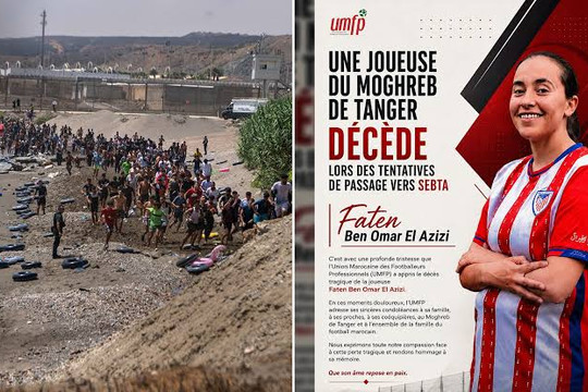 Cầu thủ bóng đá nữ Morocco qua đời khi cố bơi vượt biên sang Tây Ban Nha