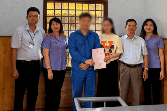 Đăng ký kết hôn lưu động cho bị can trong trại tạm giam