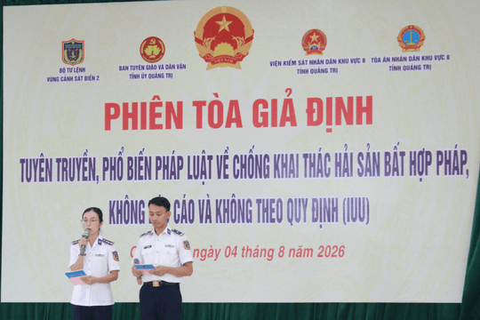 Nhận diện hành vi vi phạm IUU qua phiên tòa giả định