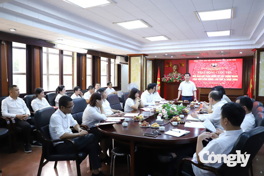 Chi bộ Báo Công lý phát động tham gia Giải Búa liềm vàng 2026