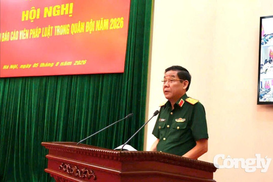 Bộ Quốc phòng tập huấn báo cáo viên pháp luật năm 2026