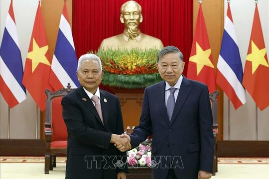 Tổng Bí thư, Chủ tịch nước tiếp Chủ tịch Quốc hội kiêm Chủ tịch Hạ viện Thái Lan