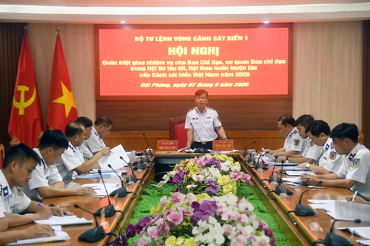 BTL Vùng Cảnh sát biển 1 quyết tâm đạt kết quả cao trong Hội thi - Hội thao