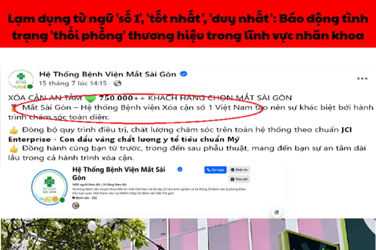Quảng cáo "số 1, tốt nhất" tại nhiều bệnh viện mắt: Phải có căn cứ chứng minh