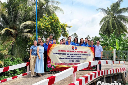 TAND khu vực 16 - TP.HCM lan tỏa nghĩa tình trong hoạt động an sinh xã hội tại Đồng Tháp
