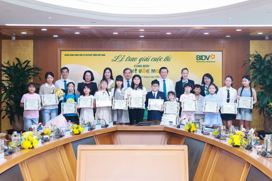 Vẽ ước mơ, 21 họa sĩ nhí được BIDV vinh danh