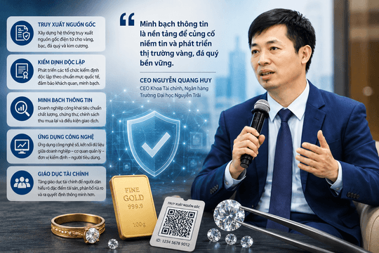 Khi vàng, kim cương không chỉ được định giá bằng tiền