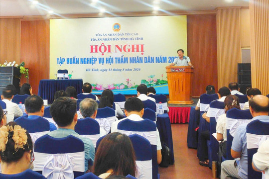 TAND tỉnh Hà Tĩnh tập huấn nghiệp vụ cho Hội thẩm nhân dân