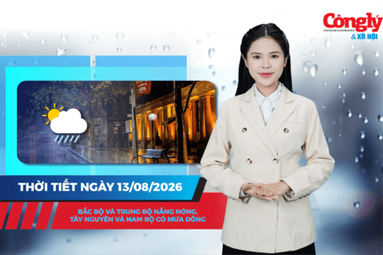 Thời tiết ngày 13/8: Bắc Bộ và Trung Bộ nắng nóng, Tây Nguyên và Nam Bộ có mưa dông
