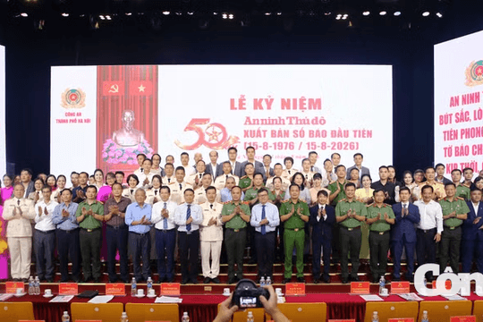 An ninh Thủ đô kỷ niệm 50 năm xuất bản số báo đầu tiên