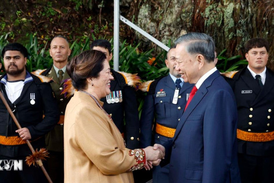 Lễ đón Tổng Bí thư, Chủ tịch nước Tô Lâm thăm cấp Nhà nước tới New Zealand