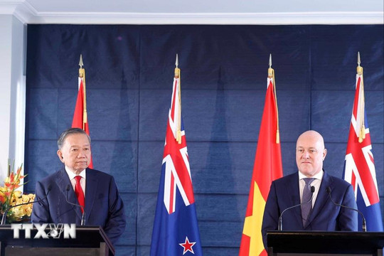 Tổng Bí thư, Chủ tịch nước Tô Lâm và Thủ tướng New Zealand gặp gỡ báo chí