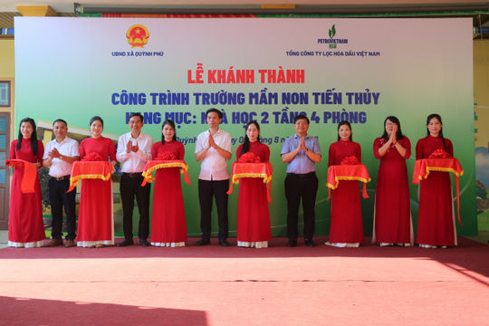 BSR hỗ trợ xây dựng trường học, tri ân người có công tại Nghệ An