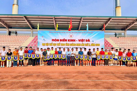 Hơn 380 vận động viên tranh tài Điền kinh - Việt dã Đại hội TDTT Quảng Ninh