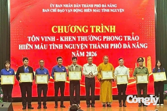 Đà Nẵng tôn vinh các tập thể, cá nhân tiêu biểu trong hiến máu tình nguyện