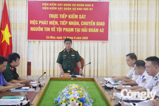 VKSQS khu vực 91 trao đổi công tác tiếp nhận và chuyển giao nguồn tin tội phạm với Hải đoàn 42