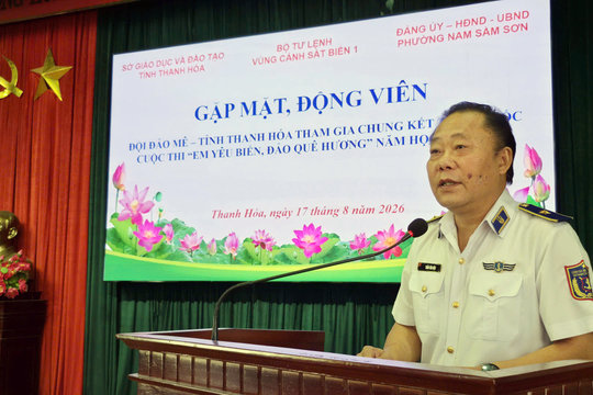 Vùng Cảnh sát biển 1 tuyên truyền về tình hình biển, đảo tại Nghệ An