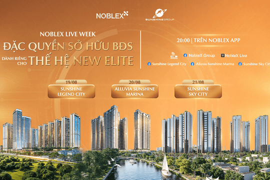 3 dự án “hot” bậc nhất của Sunshine Group lên sóng livestream từ 19-21/8, ưu đãi tới 300 triệu/căn