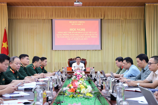 Quân khu 2 đánh giá việc thực hiện các luật về quốc phòng