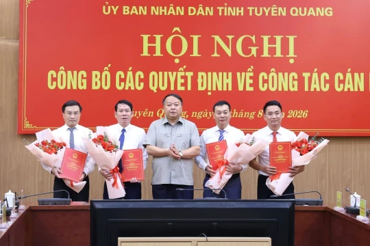 Tuyên Quang kiện toàn nhân sự lãnh đạo tại nhiều sở, địa phương