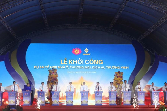 Khởi công 3 dự án gần 15.000 tỷ đồng tại Nghệ An