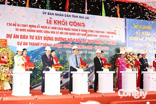 Khởi công Dự án thành phần 2 Cao tốc Quy Nhơn-Pleiku