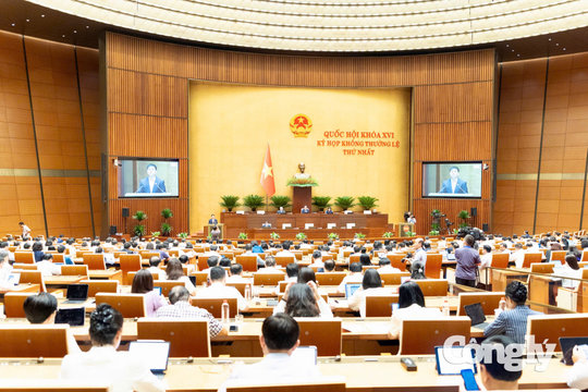 Quốc hội nghe Báo cáo thẩm tra về định hướng xây dựng Luật Ngân sách nhà nước (hợp nhất)