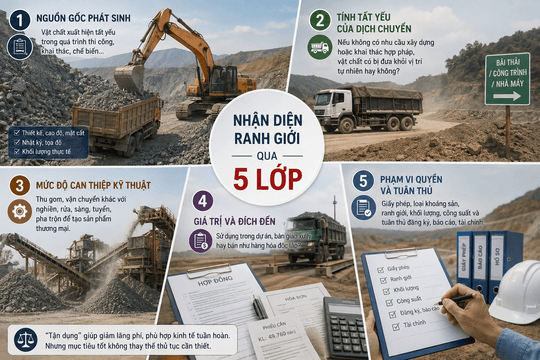 Ranh giới pháp lý giữa tận dụng tài nguyên và khai thác trái phép