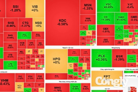 Chứng khoán phiên sáng 19/8: VN-Index giảm 7,89 điểm