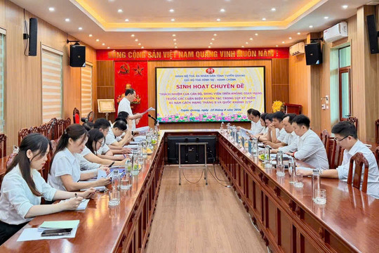 TAND tỉnh Tuyên Quang nâng cao trách nhiệm của cán bộ, đảng viên trên không gian mạng