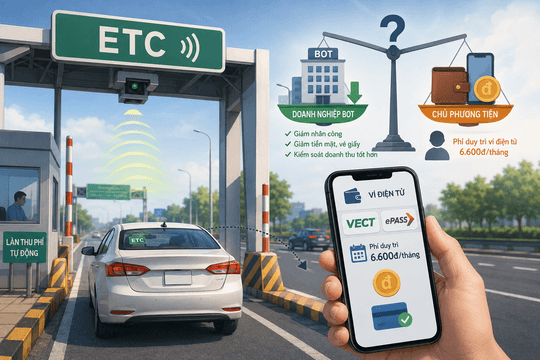 BOT hưởng lợi từ thu phí không dừng, vì sao chủ xe vẫn phải trả phí duy trì ví?