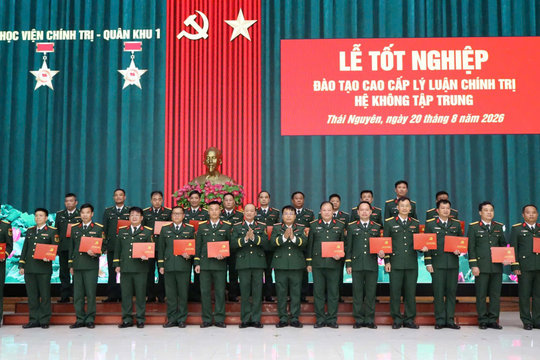 Quan tâm đào tạo chính trị tại lực lượng vũ trang Quân khu 1