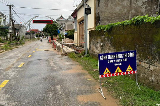 Hoa Lộc - Thanh Hóa: Công trình gần 23 tỷ đồng có chuyển biến sau phản ánh