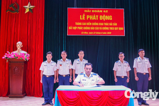 Hải đoàn 42 phát động Tháng cao điểm chống khai thác IUU