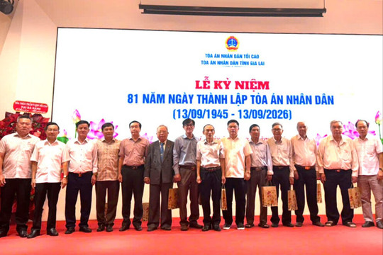 TAND tỉnh Gia Lai tổ chức Lễ kỷ niệm 81 năm Ngày truyền thống TAND