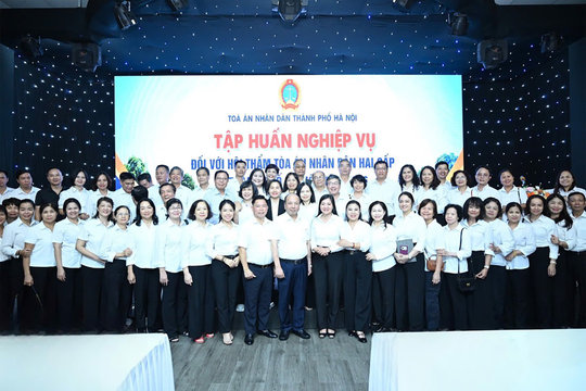 TAND TP. Hà Nội tập huấn nghiệp vụ, nâng cao chất lượng hoạt động của Hội thẩm nhân dân