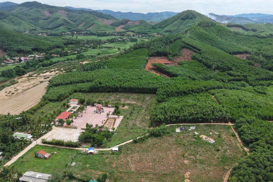 Dùng radar tìm kiếm ở khu vực nghi mộ tập thể liệt sĩ ở đồi Xuân Sơn